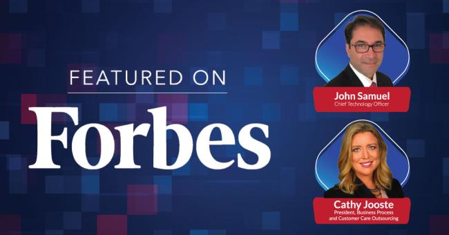 As Featured On Forbes: Top 3 Customer Experience Outsourcing Trends | CGS